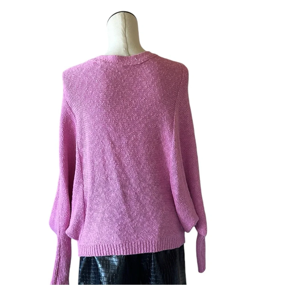 NWT RUBY MOON. COTTON SLOUCHY BOXY DROP SHOULDER CARDIGAN SWEATER Oversize - Picture 7 of 9